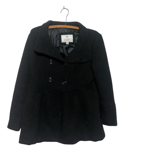 Guess Jackets & Blazers - GUESS Women's Y2K Black Peacoat